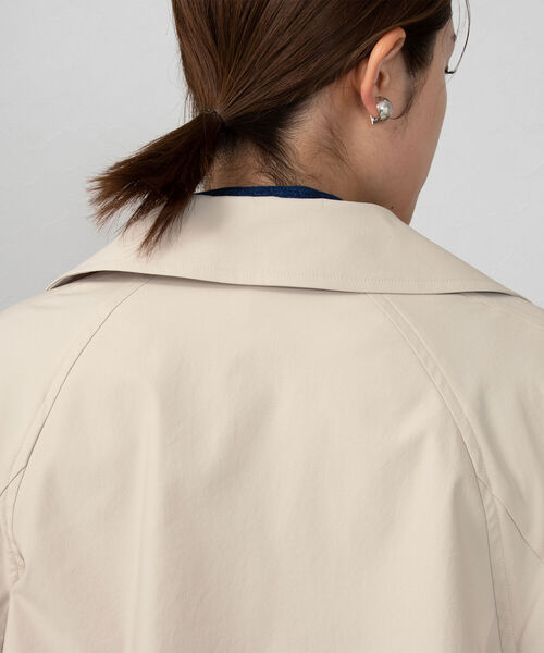 NOLLEY’S（ノーリーズ）の「ウォッシャブルトレンチコート（トレンチコート・レディース・ミント/ベージュ・36/38）」の9枚目の写真