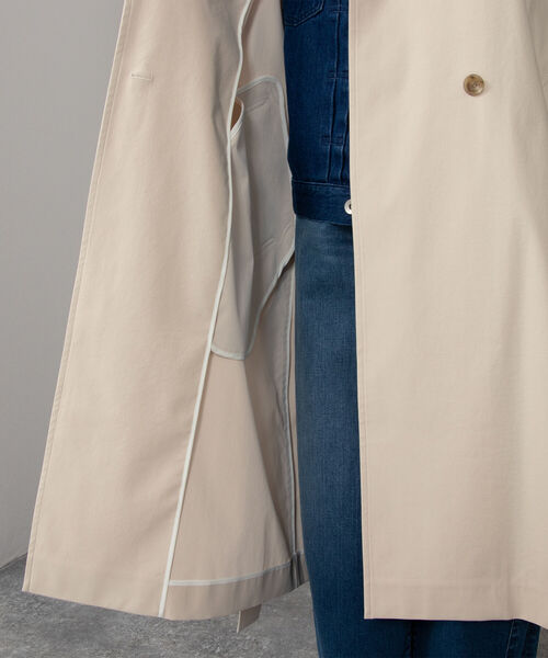 NOLLEY’S（ノーリーズ）の「ウォッシャブルトレンチコート（トレンチコート・レディース・ミント/ベージュ・36/38）」の5枚目の写真