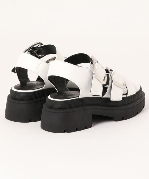 ANAP（アナップ）の「厚底シルバーバックルサンダル（サンダル・レディース・ブラック/ホワイト・M/L/S）」の12枚目の写真