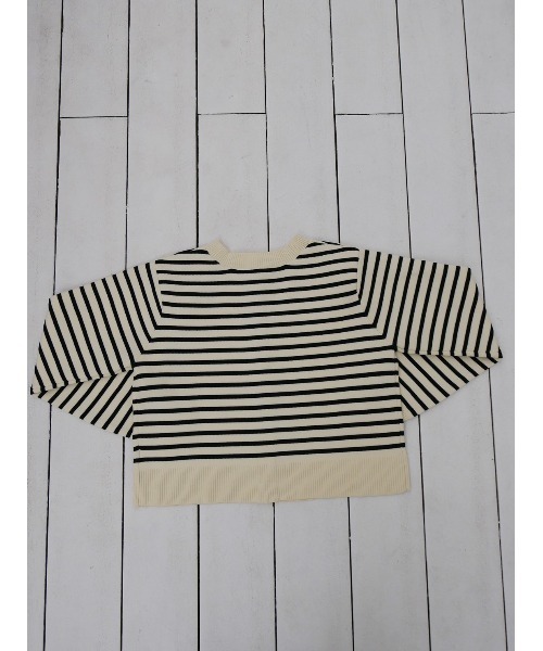 TRUNC(トランクエイティーエイト)の「3WAY Snap Knit Cardigan(カーディガン/ボレロ・レディース・ホワイト×ブラック/ブラック・FREE)」の9枚目の写真