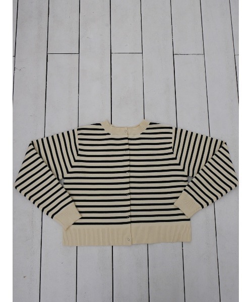 TRUNC(トランクエイティーエイト)の「3WAY Snap Knit Cardigan(カーディガン/ボレロ・レディース・ホワイト×ブラック/ブラック・FREE)」の12枚目の写真