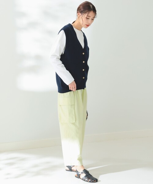 B:MING by BEAMS(ビーミングバイビームス)の「B:MING by BEAMS / 撥水 カーゴパンツ(カーゴパンツ・レディース・アイボリー系/ライム・SMALL/MEDIUM)」の5枚目の写真