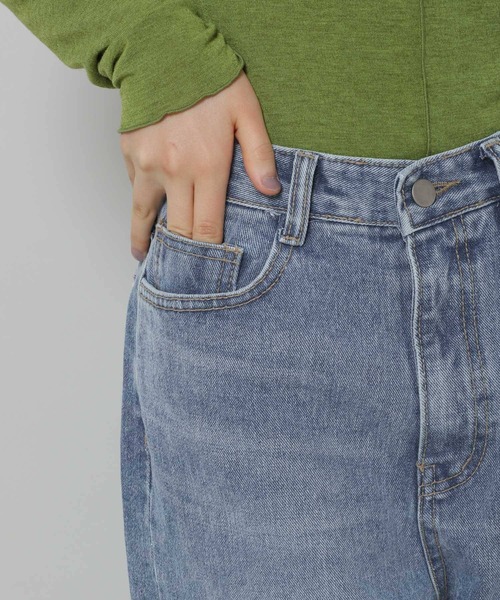 ALAND（エーランド）の「3.3 Field Trip／リップドワイドパンツ　2193366（デニムパンツ・レディース・ブルー・SMALL/MEDIUM）」の8枚目の写真