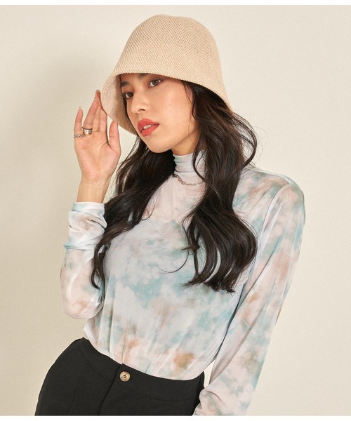 ANAP（アナップ）の「チューリップハット（ハット・レディース・アイボリー/ブラック・FREE）」の4枚目の写真