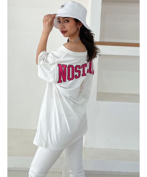 GYDA（ジェイダ）の「NOSTALGIC ポケットBIG Tシャツ（Tシャツ/カットソー・レディース・グリーン/チャコールグレー/オフホワイト・FREE）」の14枚目の写真