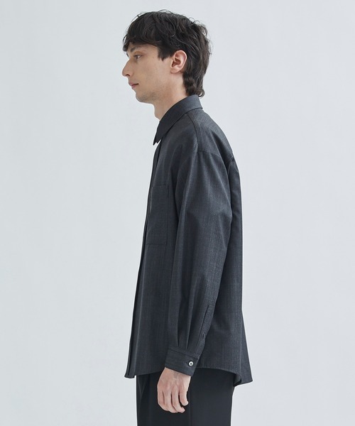 city(シティ)の「DENIM SHIRTS/オーバーサイズデニムシャツ(シャツ/ブラウス・メンズ・ブラック/ネイビー・1/2)」の20枚目の写真