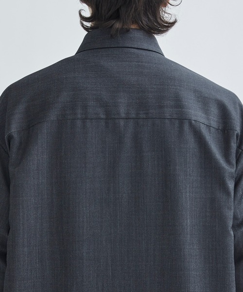 city(シティ)の「DENIM SHIRTS/オーバーサイズデニムシャツ(シャツ/ブラウス・メンズ・ブラック/ネイビー・1/2)」の14枚目の写真