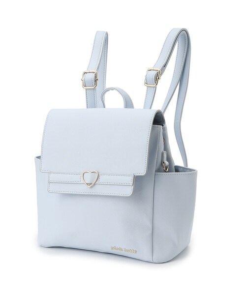 PINK-latte（ピンクラテ）の「◆ハートバックルベルトリュック（バックパック/リュック・キッズ・アイボリー/ライトブルー/ブラック・00）」の4枚目の写真