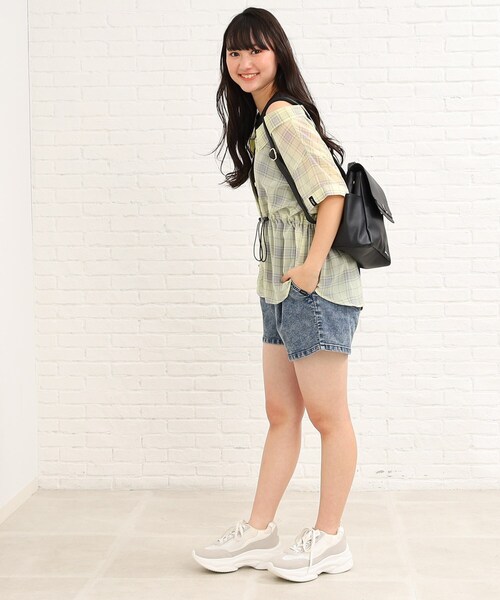 PINK-latte（ピンクラテ）の「◆ハートバックルベルトリュック（バックパック/リュック・キッズ・アイボリー/ライトブルー/ブラック・00）」の20枚目の写真