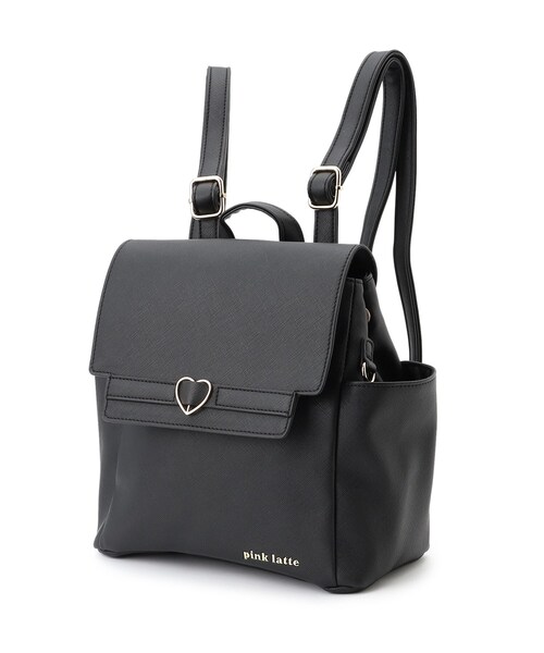 PINK-latte（ピンクラテ）の「◆ハートバックルベルトリュック（バックパック/リュック・キッズ・アイボリー/ライトブルー/ブラック・00）」の12枚目の写真