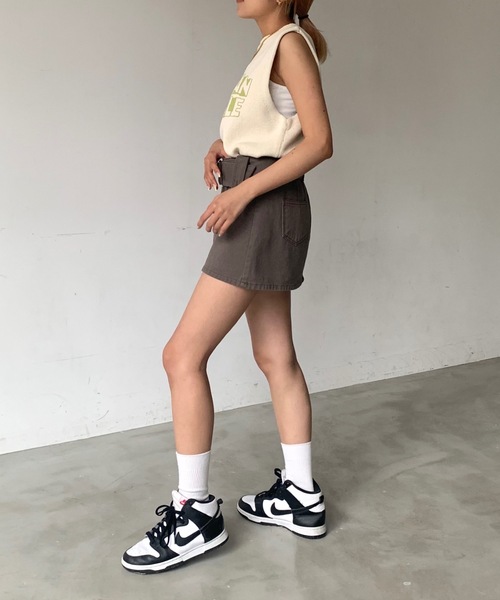 SHAGGIE(シャギー)の「フロントロゴニットタンクベスト(ニット/セーター・レディース・ナチュラル/ブラウン・FREE)」の16枚目の写真