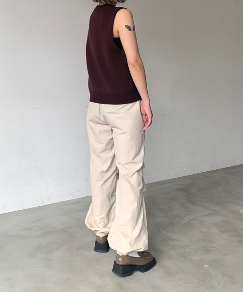 SHAGGIE(シャギー)の「フロントロゴニットタンクベスト(ニット/セーター・レディース・ナチュラル/ブラウン・FREE)」の11枚目の写真