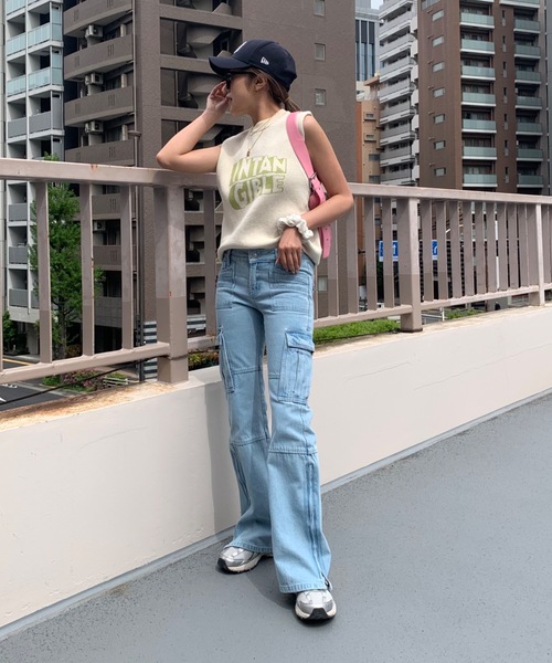 SHAGGIE(シャギー)の「フロントロゴニットタンクベスト(ニット/セーター・レディース・ナチュラル/ブラウン・FREE)」の22枚目の写真