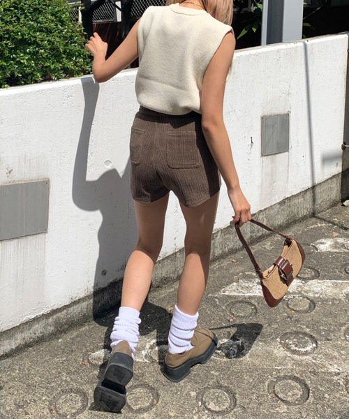 SHAGGIE(シャギー)の「フロントロゴニットタンクベスト(ニット/セーター・レディース・ナチュラル/ブラウン・FREE)」の12枚目の写真