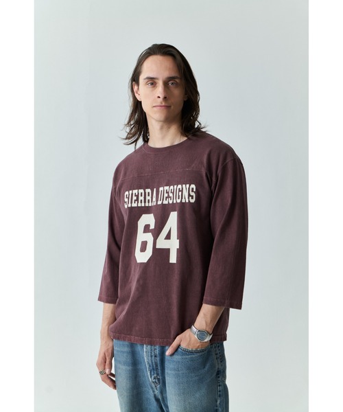 SIERRA DESIGNS（シェラデザイン）の「2026年新色入荷【SIERRA DESIGNS】コラボTシャツ/Good On × SIERRA DESIGNS 80's FOOTBALL TEE（Tシャツ/カットソー・メンズ・ナチュラル/グリーン系その他/ライトパープル/ネイビー/アッシュグレー/グリーン/ボルドー/ブラック/レッド/ホワイト/ライトブルー・MEDIUM/LARGE/X-LARGE/SMALL）」の11枚目の写真