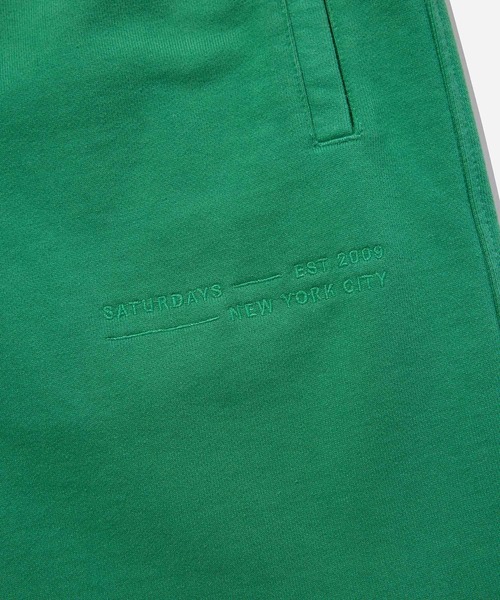 Saturdays NYC（サタデーズ ニューヨークシティ ）の「Austin Fundamental Sweatshort（スウェットパンツ・メンズ・ブラック/グリーン/ベージュ・X-SMALL/L/S/XL/M）」の15枚目の写真