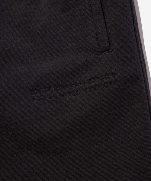 Saturdays NYC（サタデーズ ニューヨークシティ ）の「Austin Fundamental Sweatshort（スウェットパンツ・メンズ・ブラック/グリーン/ベージュ・X-SMALL/L/S/XL/M）」の16枚目の写真