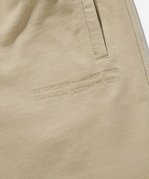 Saturdays NYC（サタデーズ ニューヨークシティ ）の「Austin Fundamental Sweatshort（スウェットパンツ・メンズ・ブラック/グリーン/ベージュ・X-SMALL/L/S/XL/M）」の17枚目の写真