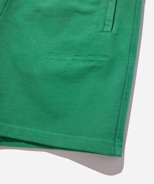 Saturdays NYC（サタデーズ ニューヨークシティ ）の「Austin Fundamental Sweatshort（スウェットパンツ・メンズ・ブラック/グリーン/ベージュ・X-SMALL/L/S/XL/M）」の13枚目の写真