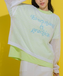 VICKY（ビッキー）の「【トレンドライクな大人の透け感が魅力】メッシュニットプルオーバー《手洗い可能》（ニット/セーター）」