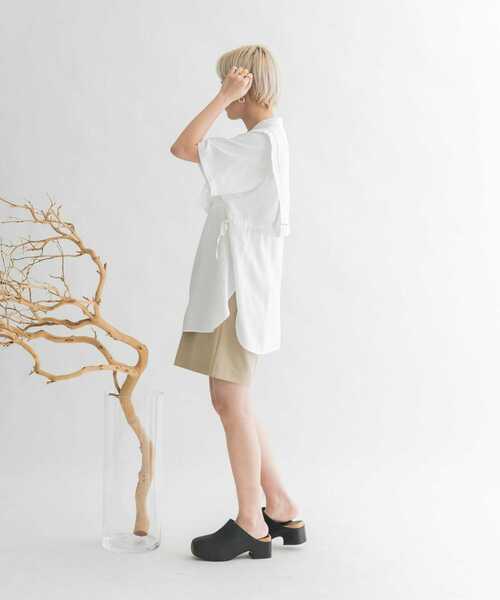 KBF（ケイビーエフ）の「ドロストレイヤードブラウス（シャツ/ブラウス・レディース・ブラック/オフホワイト/イエロー系その他・ONE）」の10枚目の写真