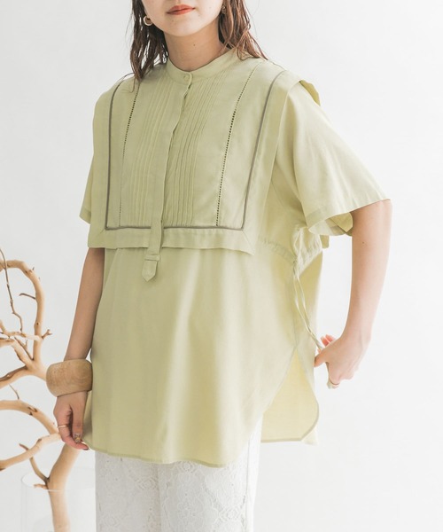 KBF（ケイビーエフ）の「ドロストレイヤードブラウス（シャツ/ブラウス・レディース・ブラック/オフホワイト/イエロー系その他・ONE）」の21枚目の写真