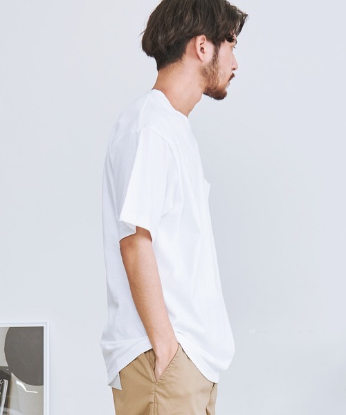 FILA(フィラ)の「『FILA/フィラ』ポケット付き半袖Tシャツ(Tシャツ/カットソー・メンズ・ブラック/ホワイト/ネイビー/グリーン・XL/L/M)」の5枚目の写真