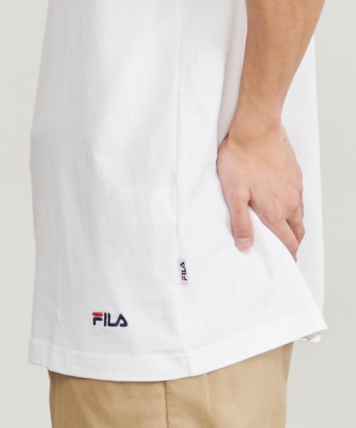 FILA(フィラ)の「『FILA/フィラ』ポケット付き半袖Tシャツ(Tシャツ/カットソー・メンズ・ブラック/ホワイト/ネイビー/グリーン・XL/L/M)」の7枚目の写真