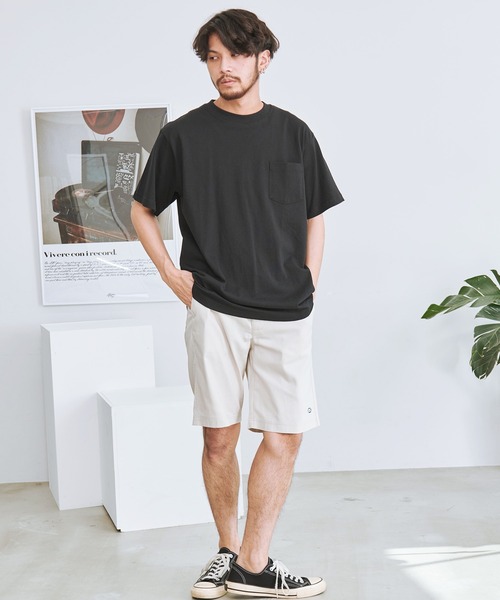 FILA(フィラ)の「『FILA/フィラ』ポケット付き半袖Tシャツ(Tシャツ/カットソー・メンズ・ブラック/ホワイト/ネイビー/グリーン・XL/L/M)」の10枚目の写真