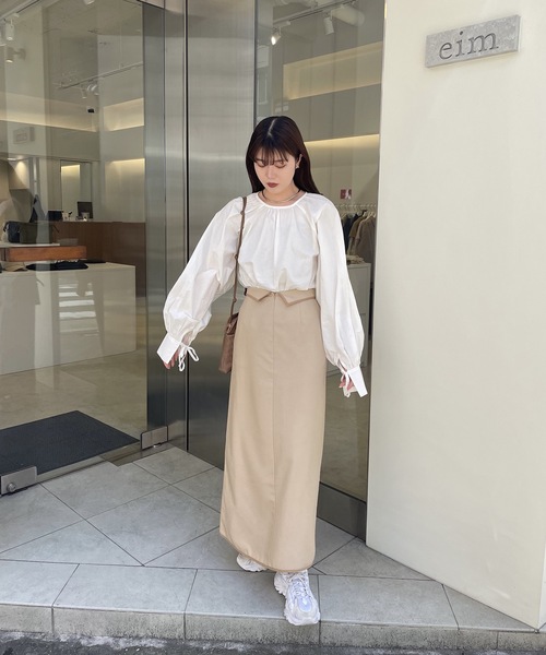 新品未使用 膝丈スカート 36 茶、ベージュ、白グラデーションM'S GRACY M'S GRACY（スカート）のフリマアイテム一覧