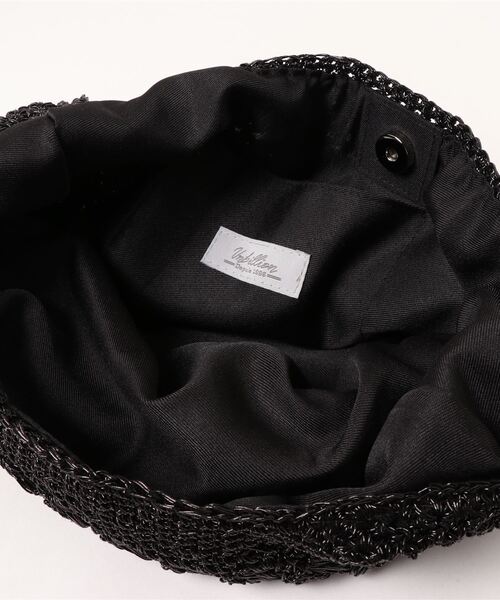 cache cache(カシュ カシュ)の「カシュカシュ cachecache / 柄編みメタリックヤーンワンハンドルトート(トートバッグ・レディース・ブラック/シルバー・FREE)」の5枚目の写真