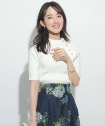 JUSGLITTY（ジャスグリッティー）の「5分袖サイドパールワイド