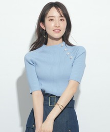JUSGLITTY（ジャスグリッティー）の「5分袖サイドパールワイド