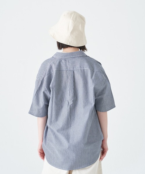 CORISCO(コリスコ)の「ヒッコリーポケット配色半袖シャツ(M1)(シャツ/ブラウス・メンズ・その他1/その他2・MEDIUM/X-LARGE/LARGE)」の10枚目の写真