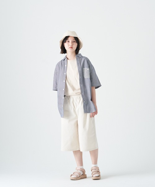 CORISCO(コリスコ)の「ヒッコリーポケット配色半袖シャツ(M1)(シャツ/ブラウス・メンズ・その他1/その他2・MEDIUM/X-LARGE/LARGE)」の11枚目の写真