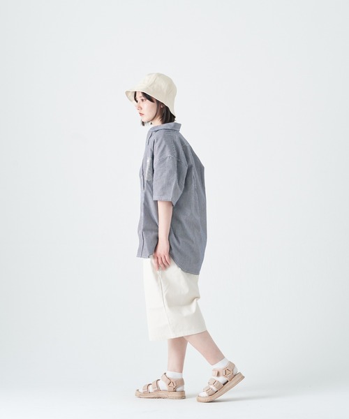 CORISCO(コリスコ)の「ヒッコリーポケット配色半袖シャツ(M1)(シャツ/ブラウス・メンズ・その他1/その他2・MEDIUM/X-LARGE/LARGE)」の12枚目の写真