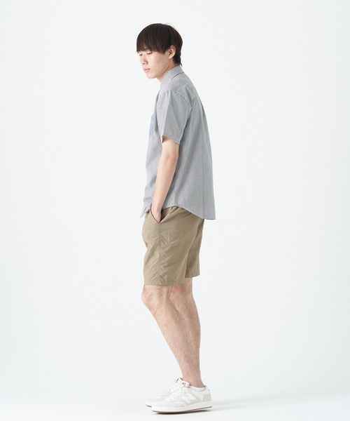 CORISCO(コリスコ)の「ヒッコリーポケット配色半袖シャツ(M1)(シャツ/ブラウス・メンズ・その他1/その他2・MEDIUM/X-LARGE/LARGE)」の7枚目の写真