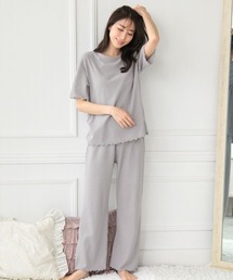 aimerfeel（エメフィール）の「【WEB限定】サマーワッフル 腹巻付き 半袖 綿混 上下セット ルームウェア セットアップ パジャマ（ルームウェア/パジャマ）」