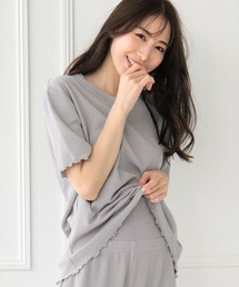aimerfeel（エメフィール）の「【WEB限定】サマーワッフル 腹巻付き 半袖 綿混 上下セット ルームウェア セットアップ パジャマ（ルームウェア/パジャマ）」