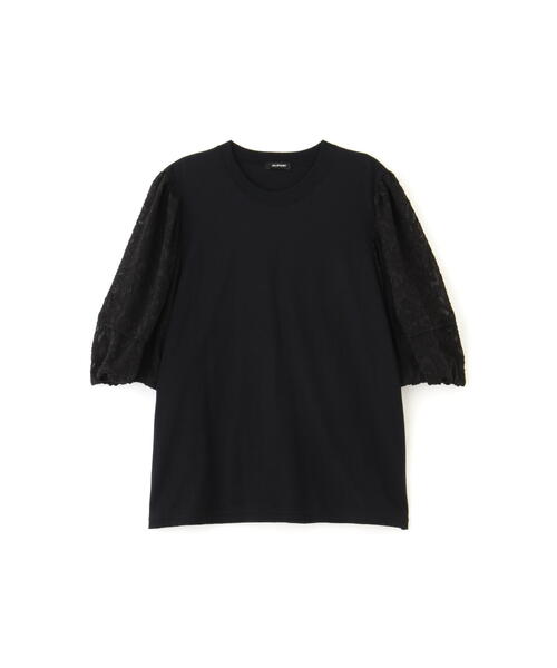 JILL STUART（ジルスチュアート）の「◆ジャガードスリーブジャージー（Tシャツ/カットソー・レディース・ホワイト/ブラック・FREE）」の3枚目の写真