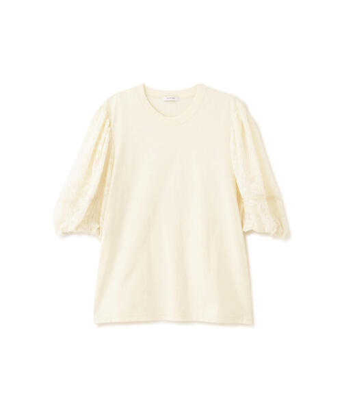 JILL STUART（ジルスチュアート）の「◆ジャガードスリーブジャージー（Tシャツ/カットソー・レディース・ホワイト/ブラック・FREE）」の12枚目の写真