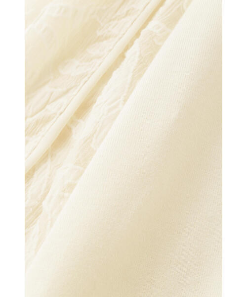 JILL STUART（ジルスチュアート）の「◆ジャガードスリーブジャージー（Tシャツ/カットソー・レディース・ホワイト/ブラック・FREE）」の16枚目の写真