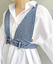 5 1/2 REMAKE DENIM BUSTIER