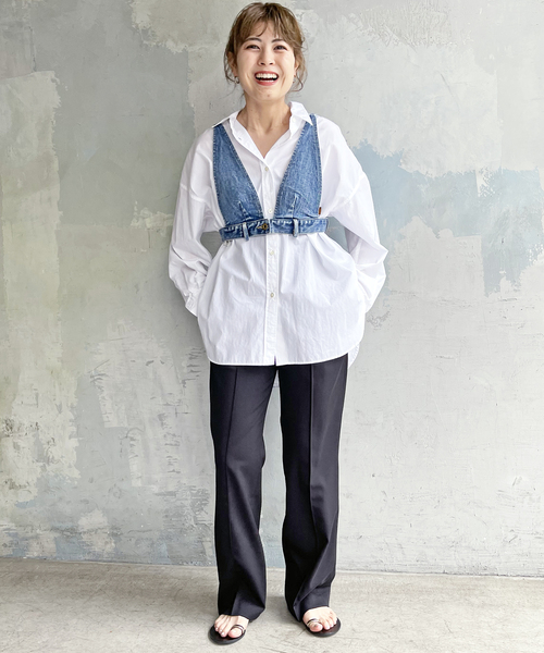Spick & Span(スピックアンドスパン)の「5 1/2 REMAKE DENIM BUSTIER(その他トップス・レディース・ブルー系その他・FREE)」の14枚目の写真
