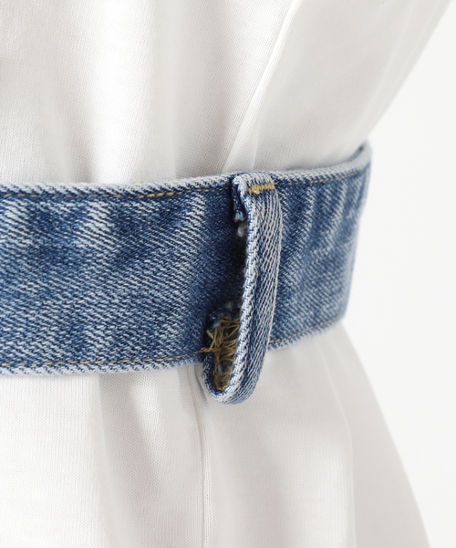 Spick & Span(スピックアンドスパン)の「5 1/2 REMAKE DENIM BUSTIER(その他トップス・レディース・ブルー系その他・FREE)」の4枚目の写真