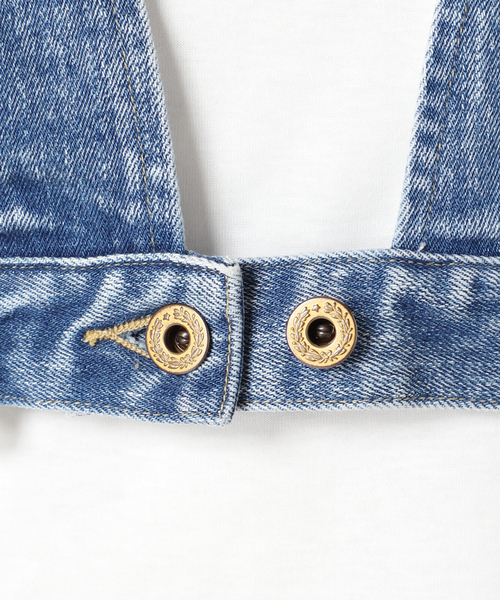 Spick & Span(スピックアンドスパン)の「5 1/2 REMAKE DENIM BUSTIER(その他トップス・レディース・ブルー系その他・FREE)」の10枚目の写真