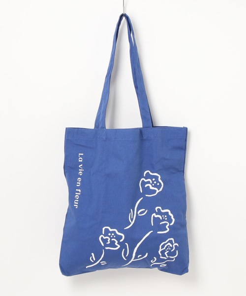 a.depeche（アデペシュ）の「トートバッグ　decorer tote flower（トートバッグ・レディース・ブルー・FREE）」の3枚目の写真