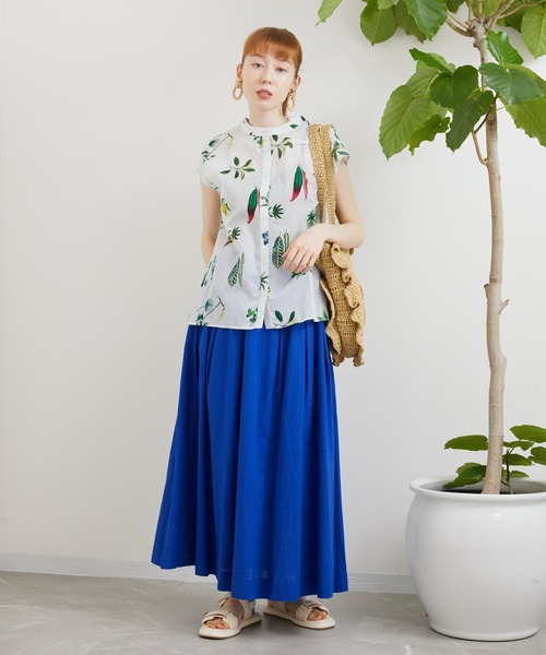 Paradise Picnic（パラダイスピクニック）の「Casselini ラウンドフリルBAG（かごバッグ・レディース・ブルー/ベージュ/ブラック・FREE）」の14枚目の写真