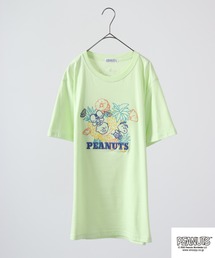 PEANUTS スヌーピー 刺繍 Tシャツ 半袖
