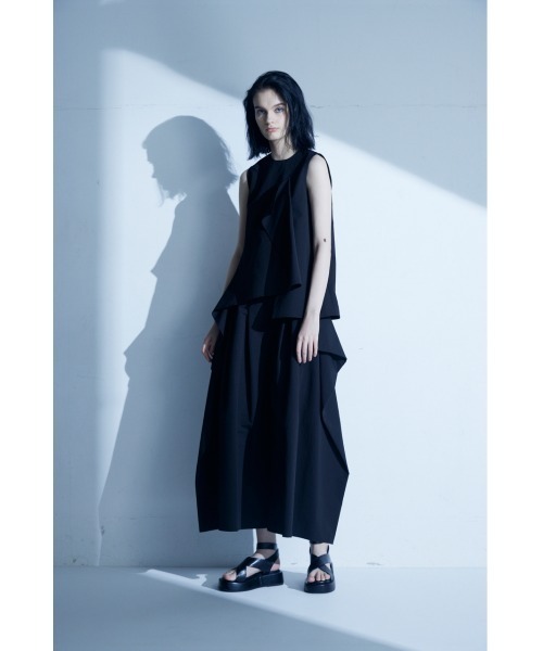セール】【PLUS】ASYMMETRY HEM BLOUSE/【PLUS】アシンメトリーヘム